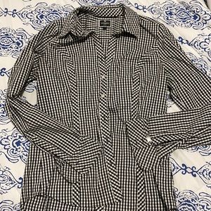 🌸Express Essential Black/White Dress Shirt